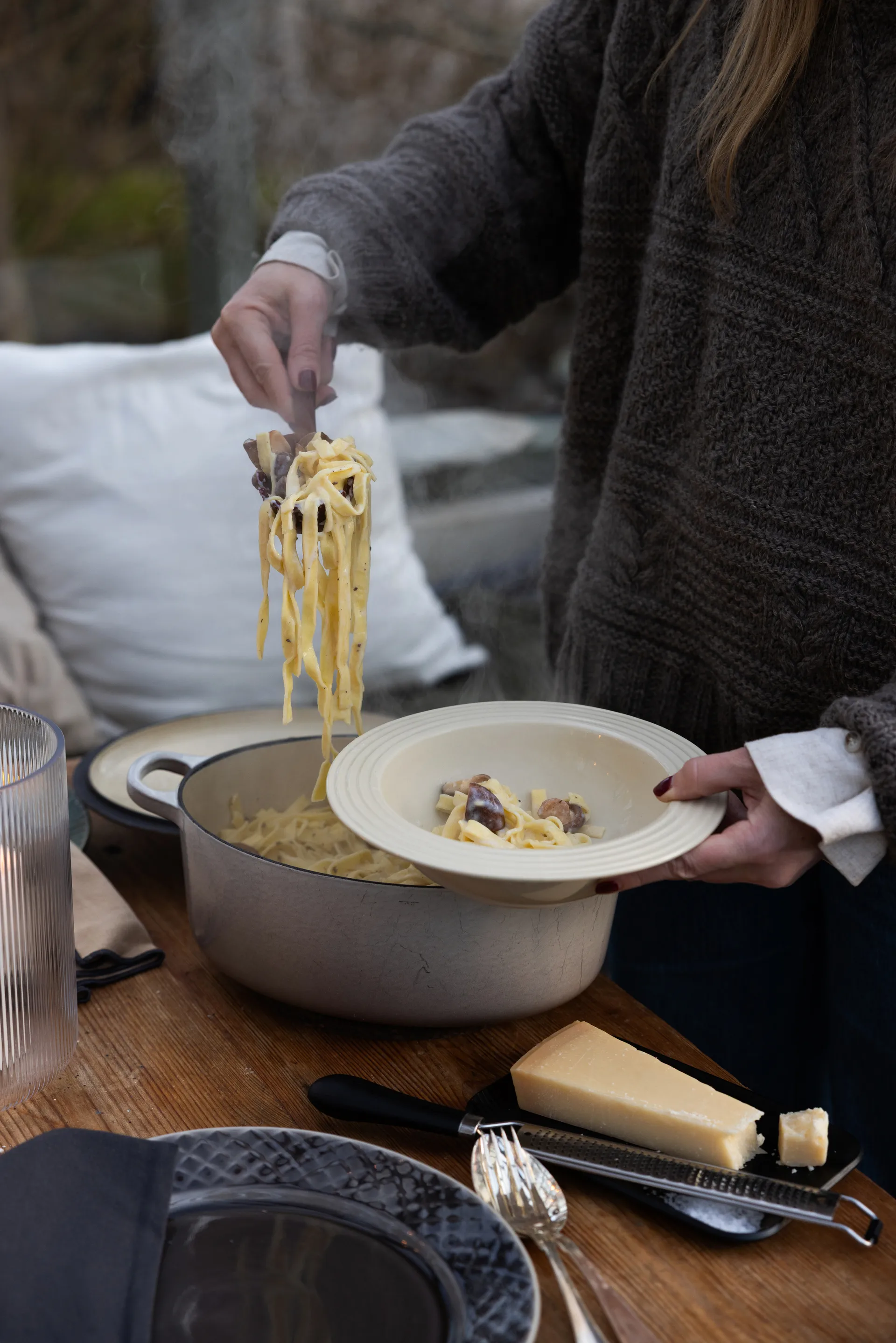 Coffee & More βαθύ πιάτο Ø22 εκ., Μπεζ Sagaform