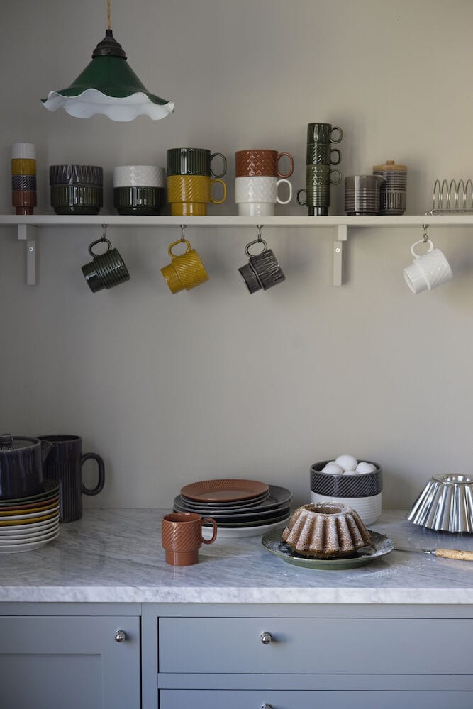 Σετ δύο κεραμικών κουπών Coffee & More, Γκρι Sagaform