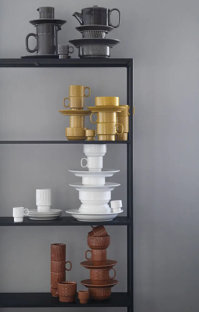 Σετ δύο κεραμικών κουπών Coffee & More, Λευκό Sagaform