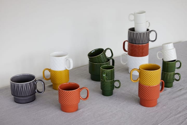 Σετ δύο κεραμικών κουπών Coffee & More, Τερακότα Sagaform