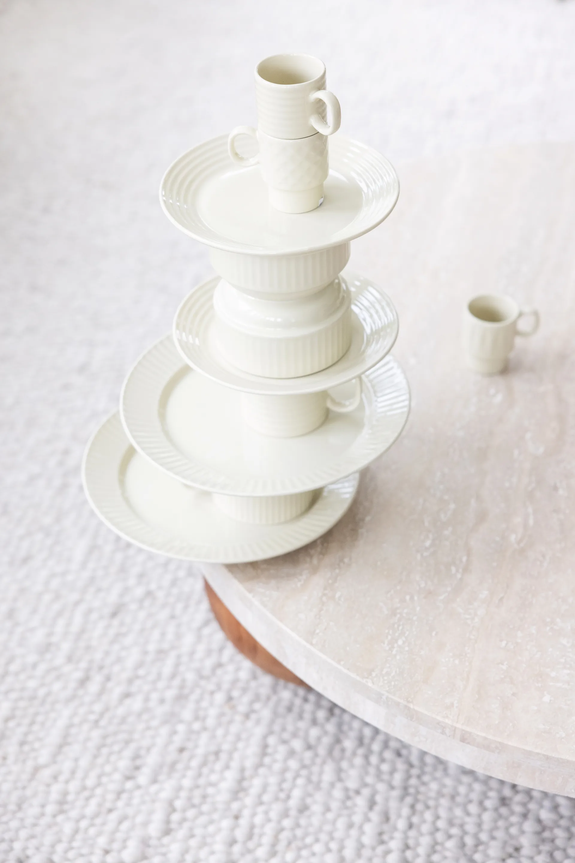 Σετ δύο κεραμικών κουπών Coffee & More, Μπεζ Sagaform