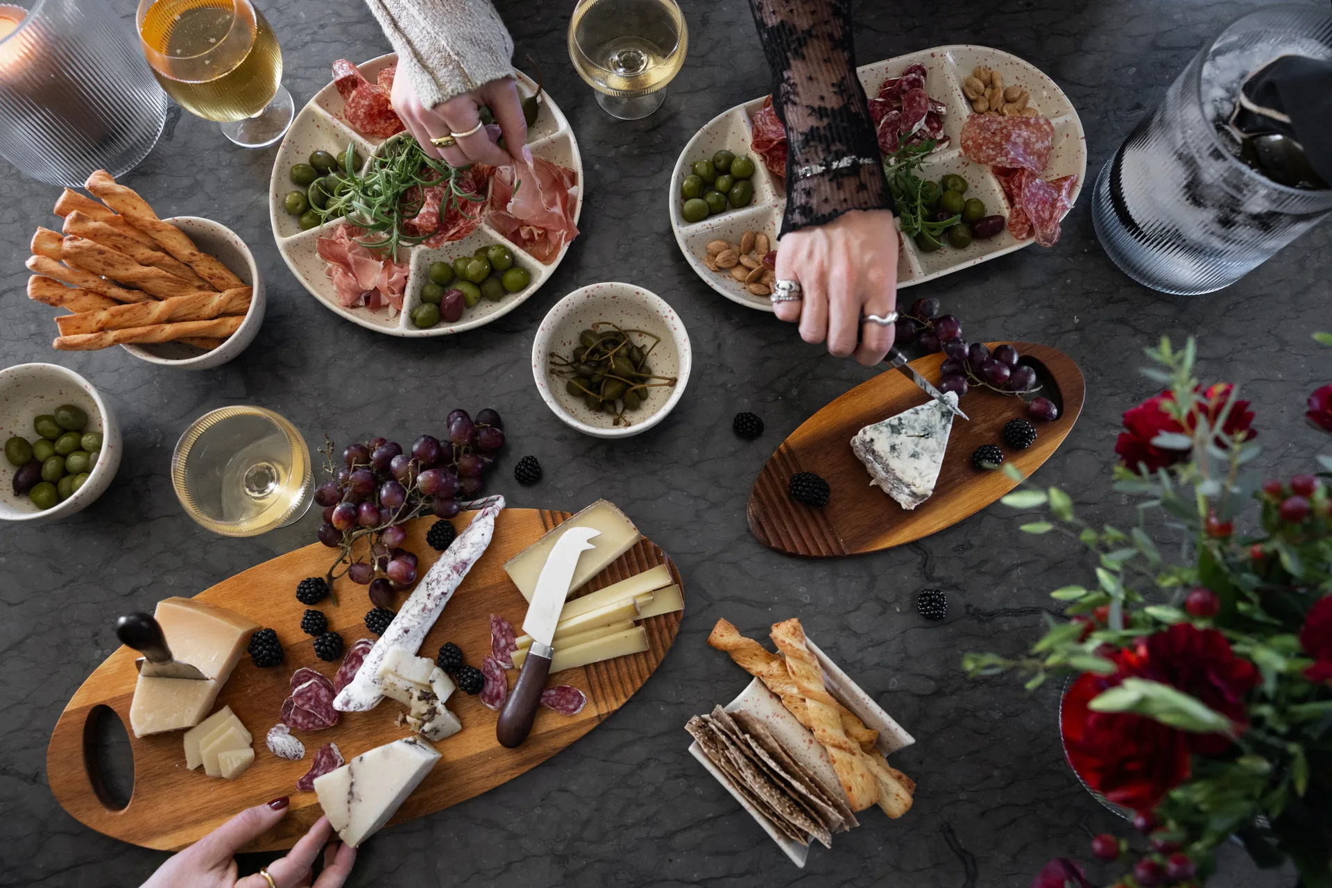 Ditte βάση για τάκος Συσκευασία 2 τεμαχίων, Μπεζ-μπορντό Sagaform