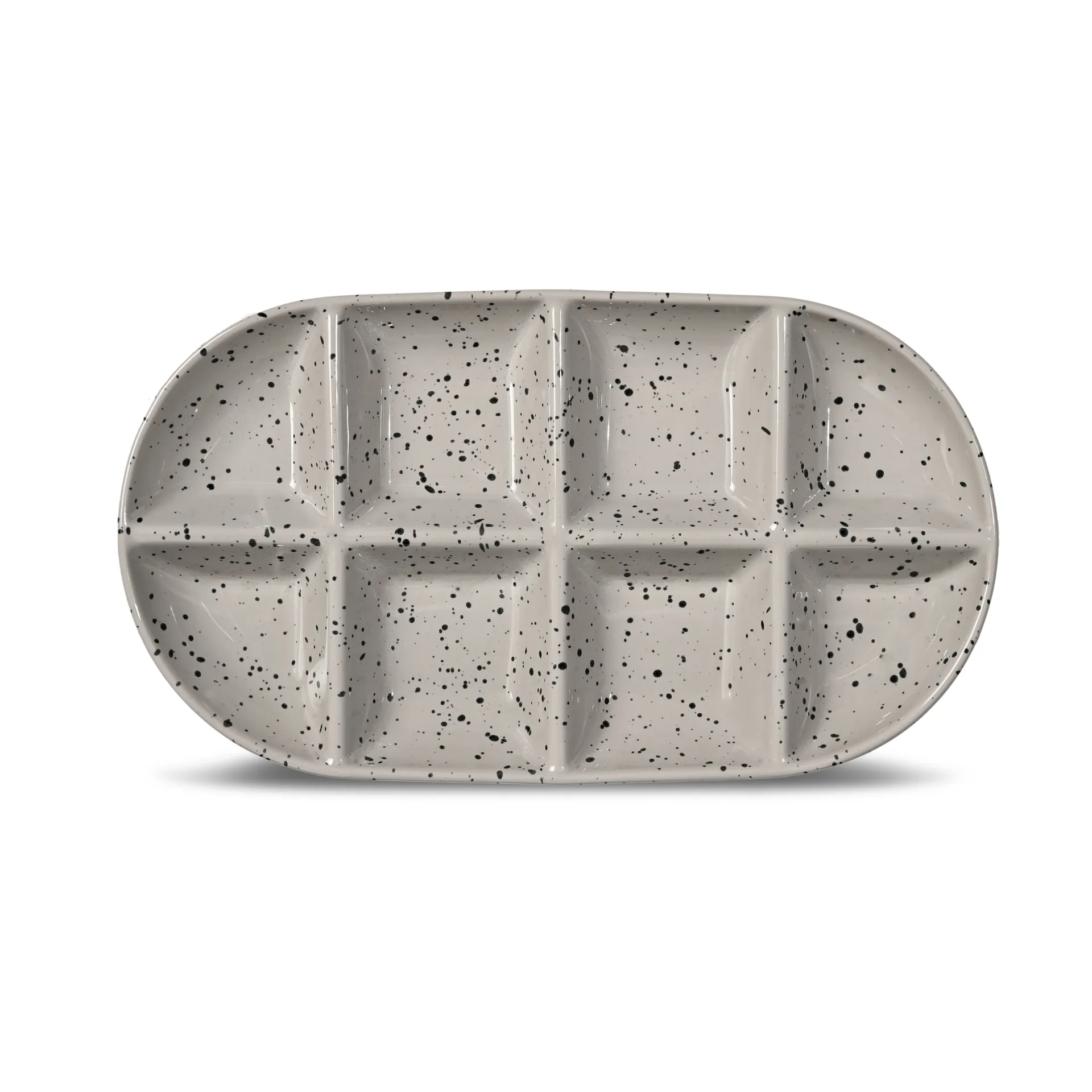 Ditte μεγάλος δίσκο σερβιρίσματος 20x36 εκ., Γκρι-μαύρο Sagaform