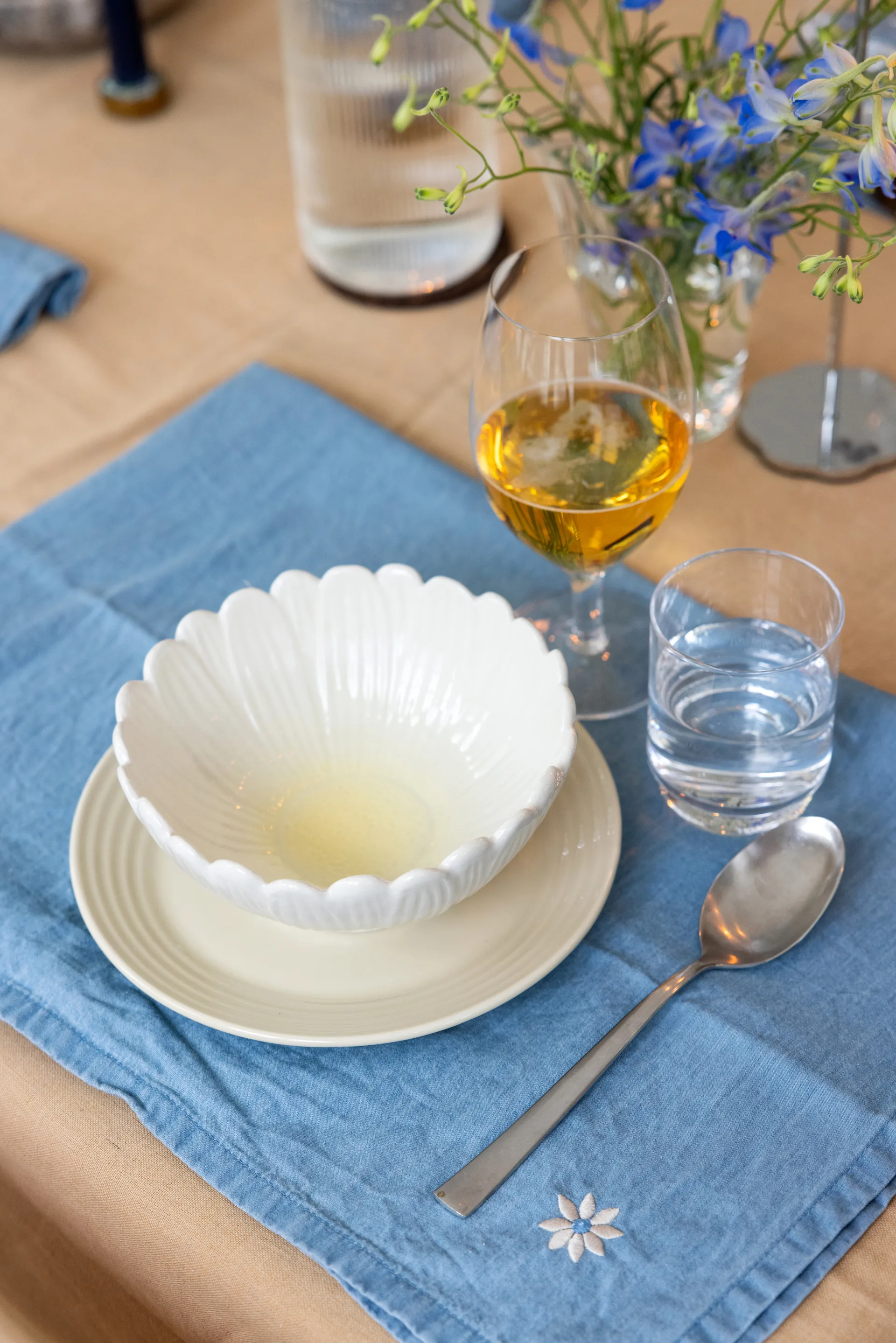 Eden denim πετσέτα κουζίνας 50x70 cm 2-pack, Μπλε Sagaform