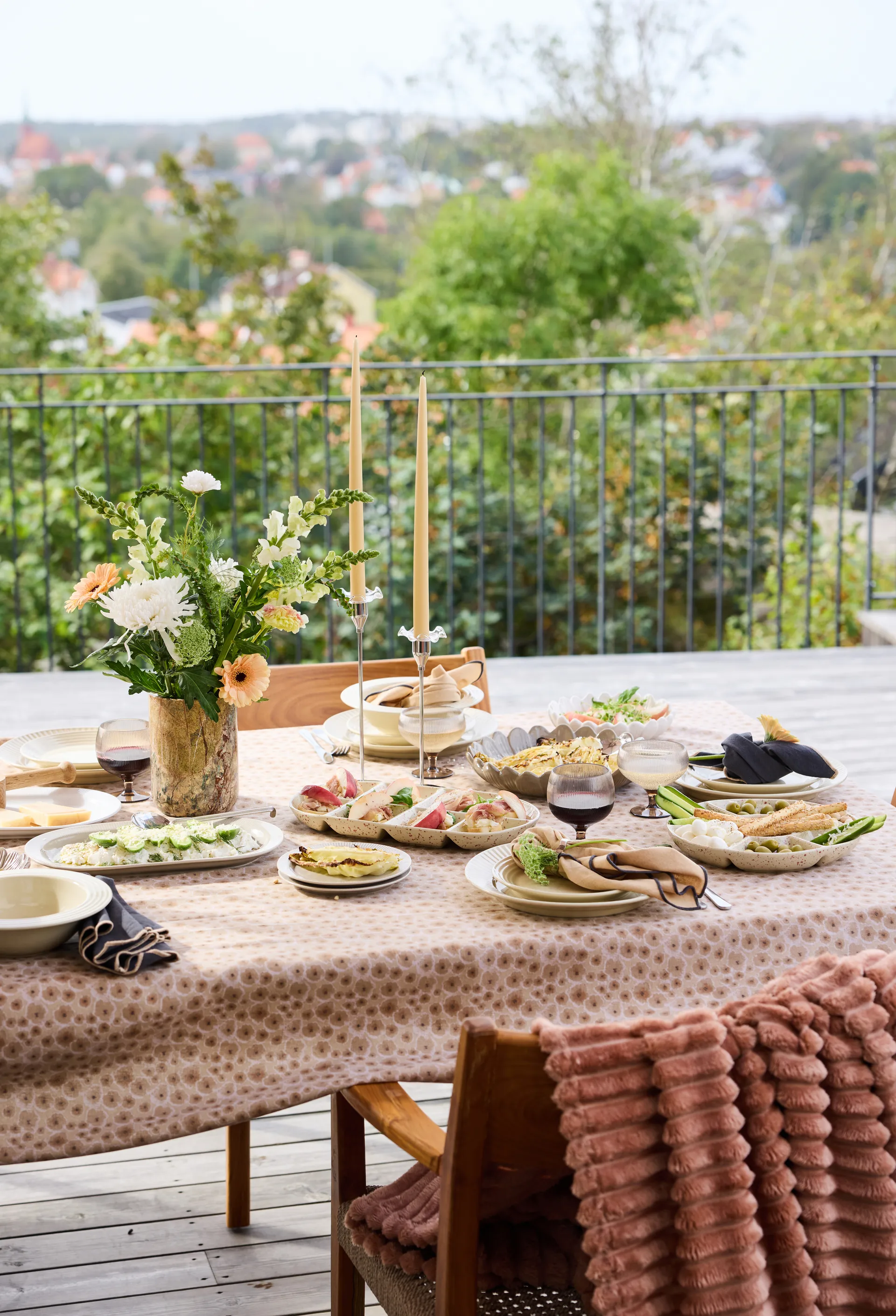 Edith τραπεζομάντιλο 150x280 εκ., Μεικτό μπεζ Sagaform