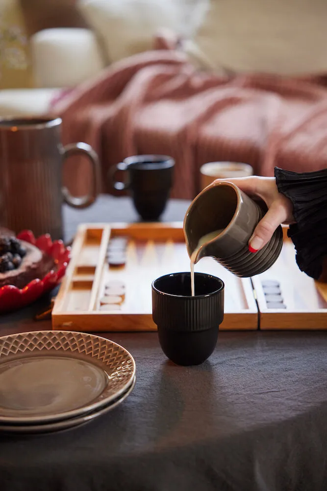 Στρογγυλό τραπεζομάντιλο Edith Ø180 cm, Γκρι Sagaform