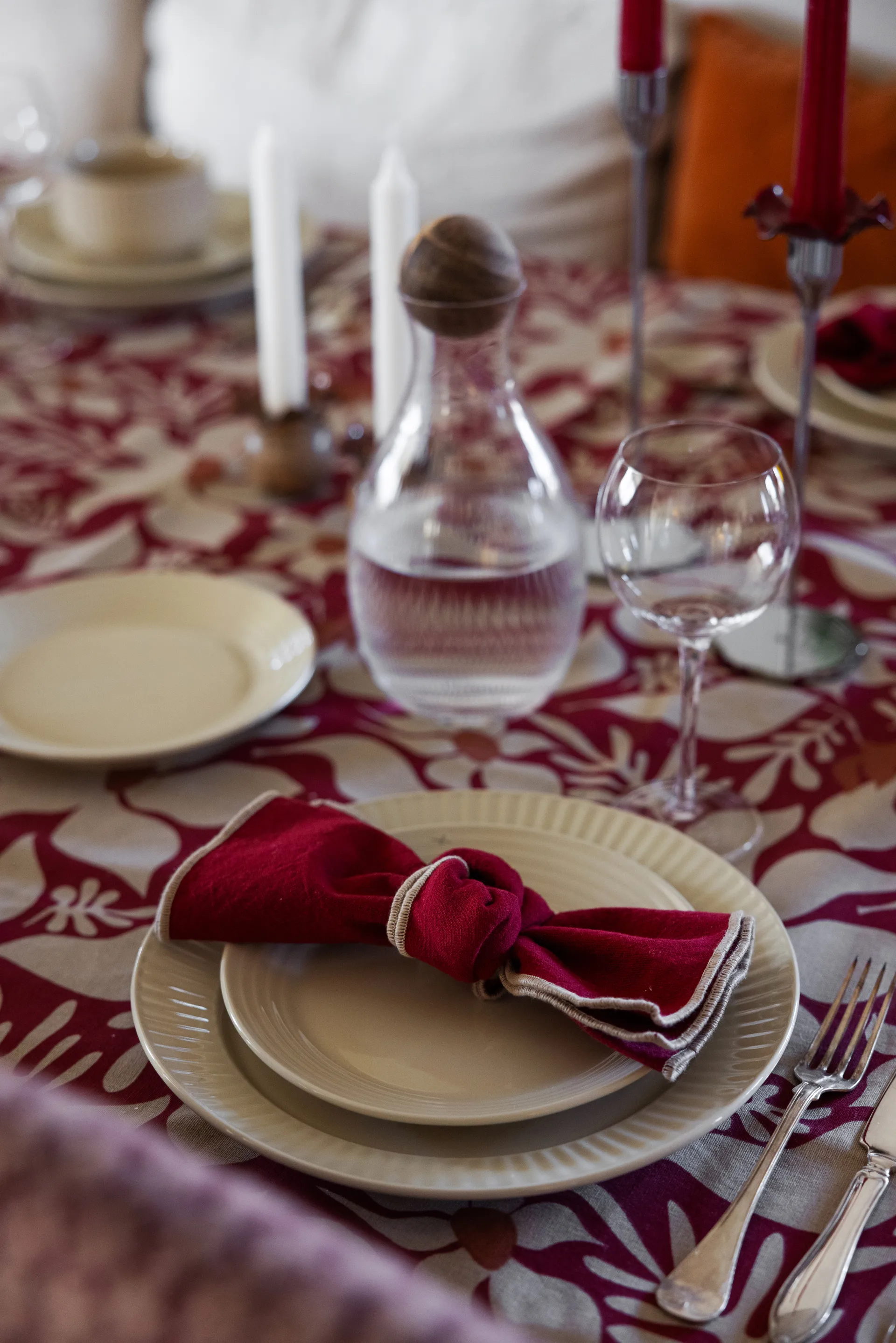 Edith πετσέτα 45x45 εκ. 2-pack, Μπορντό Sagaform