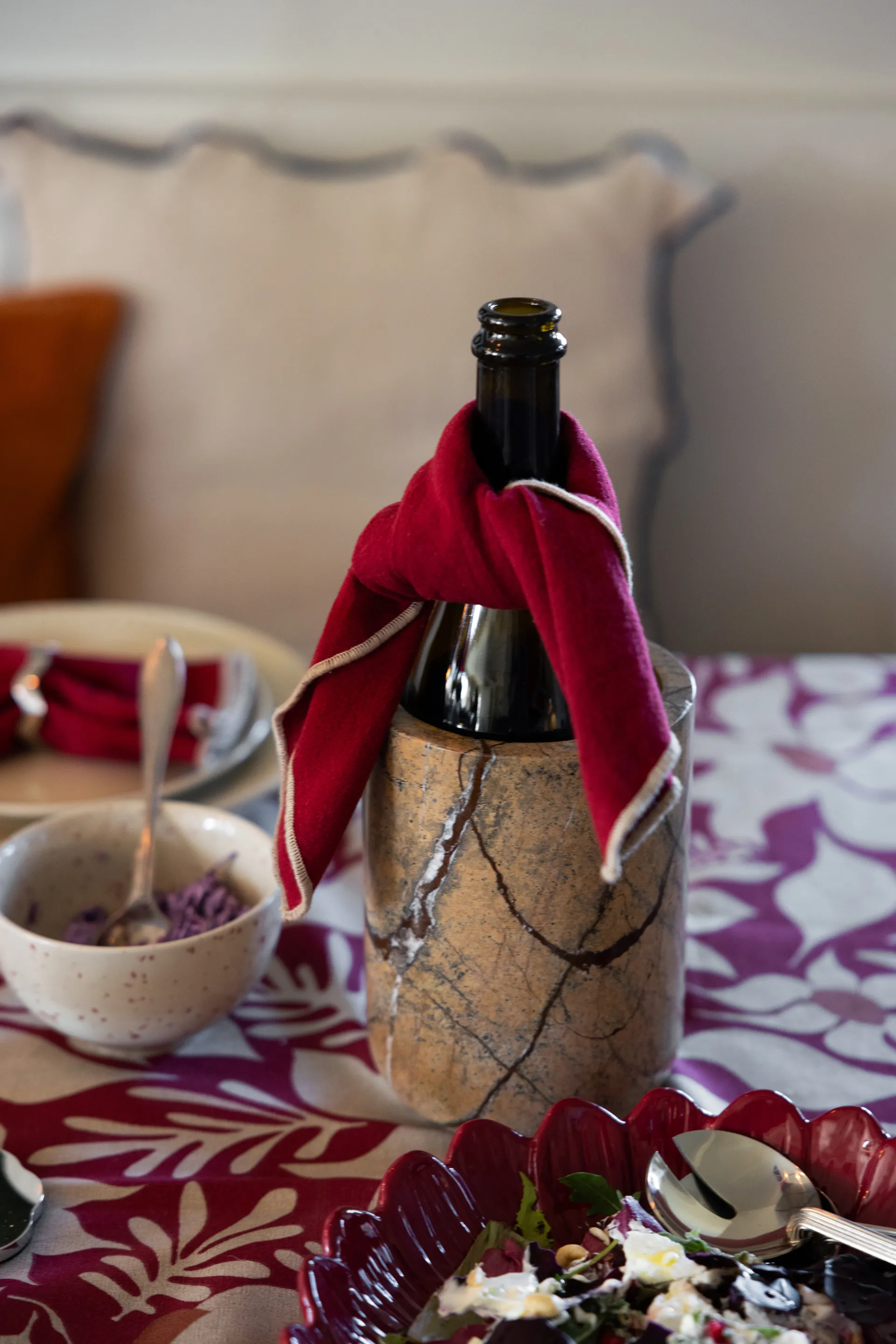 Edith πετσέτα 45x45 εκ. 2-pack, Μπορντό Sagaform