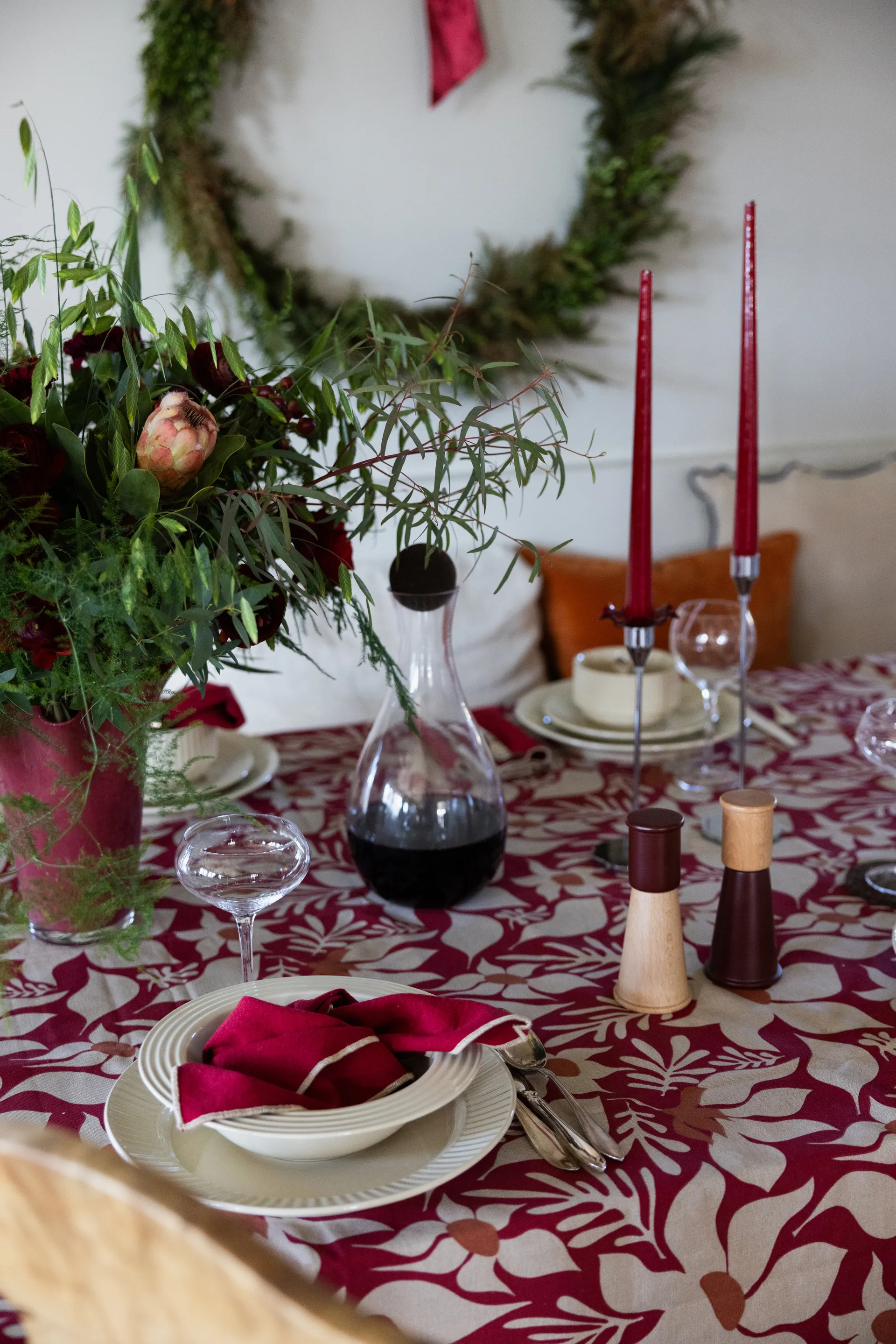 Edith πετσέτα 45x45 εκ. 2-pack, Μπορντό Sagaform