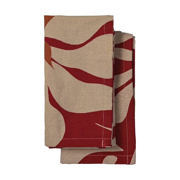 Edith πετσέτα κουζίνας 50x70 εκ. 2-pack - Μπορντό - Sagaform
