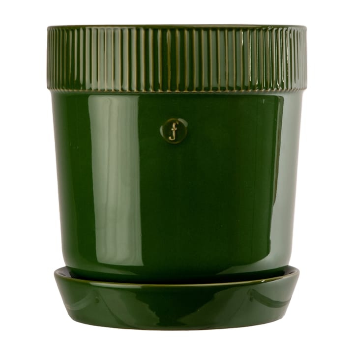 Γλάστρα Elise με πιατάκι διαμέτρου 17 εκ - Πράσινο - Sagaform