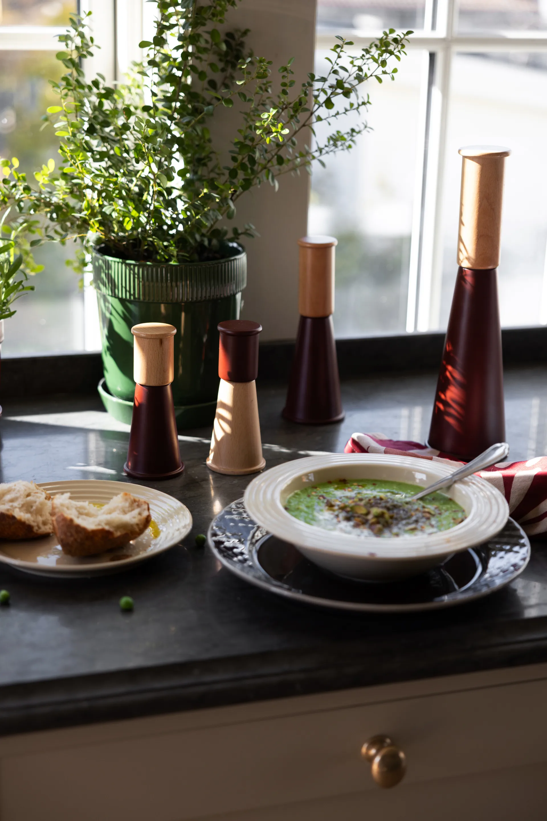 Gurken μύλος αλατοπίπερου 2 τεμάχια, Κόκκινο-καφέ Sagaform