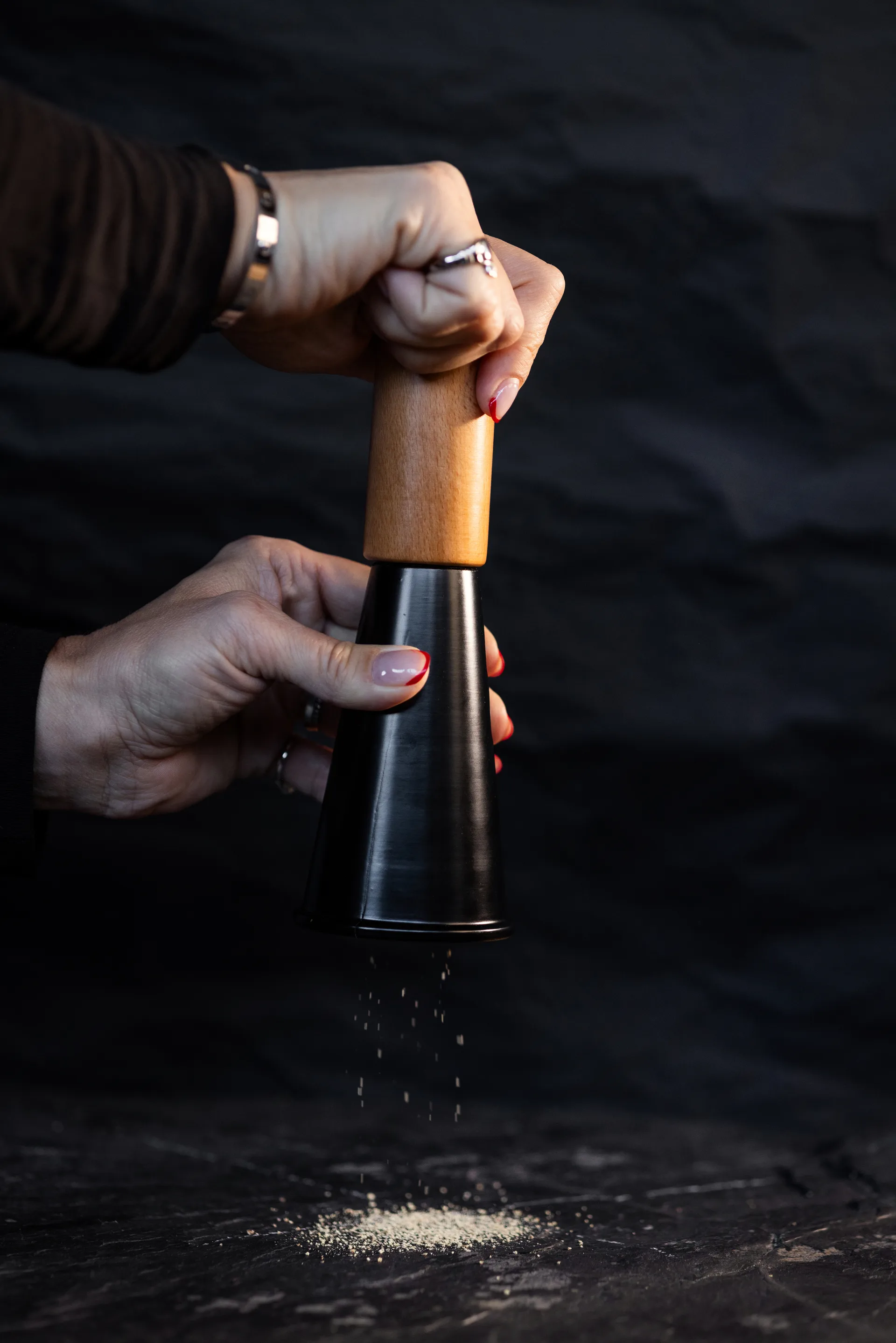 Gurken μύλος αλατοπίπερου μεσαίο 20,5 εκ., Μαύρο-καφέ Sagaform