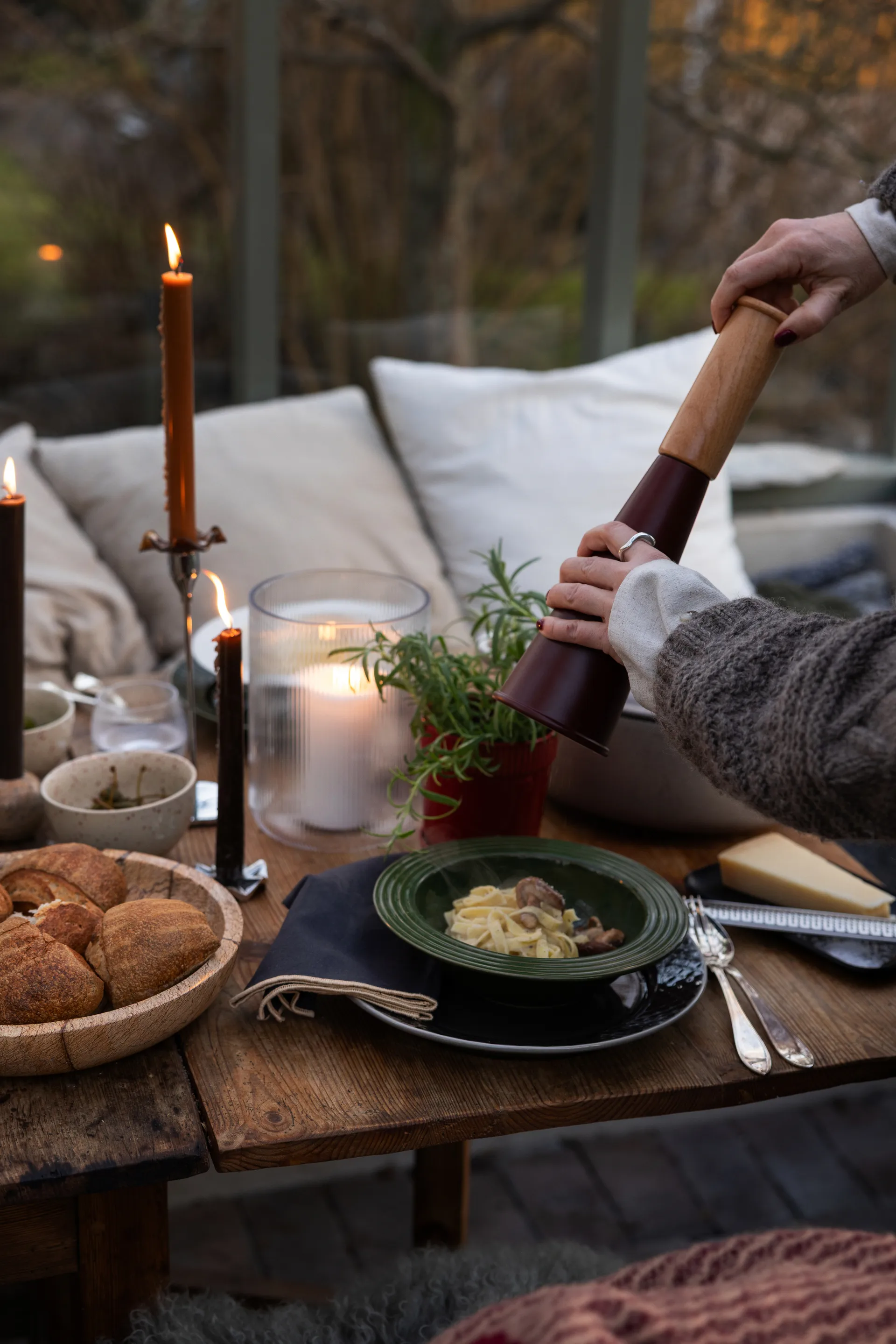 Gurken μύλος αλατοπίπερου μεγάλος 32 εκ., Κόκκινο-καφέ Sagaform