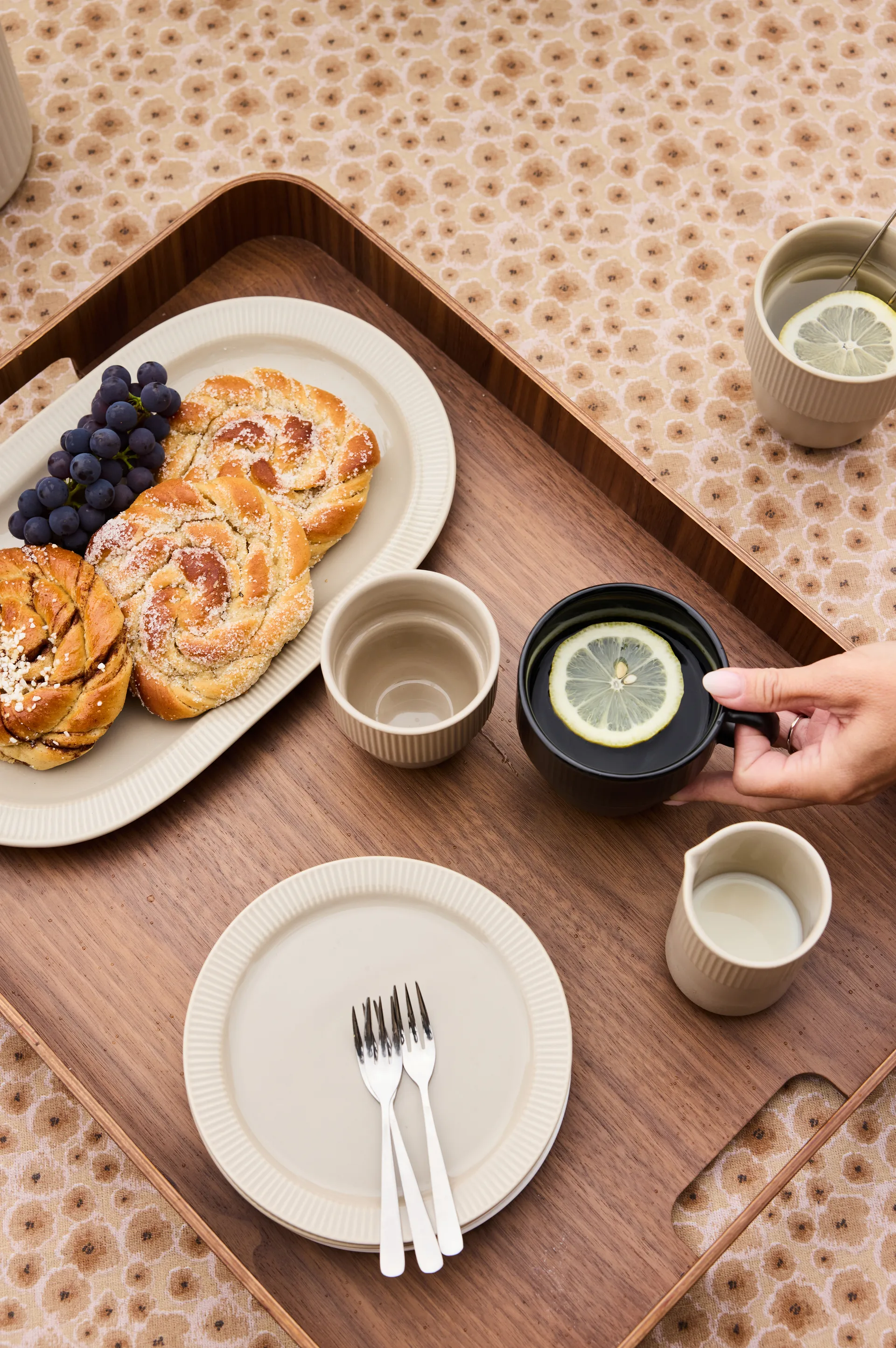 Πιατάκι Inka, Beige-warm gray, Ø17 εκ. Sagaform