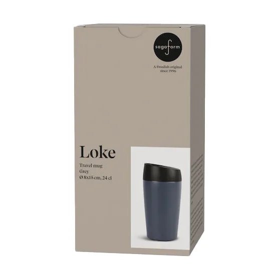 Κούπα για αυτοκίνητο Loki 24 cl, Γκρι Sagaform