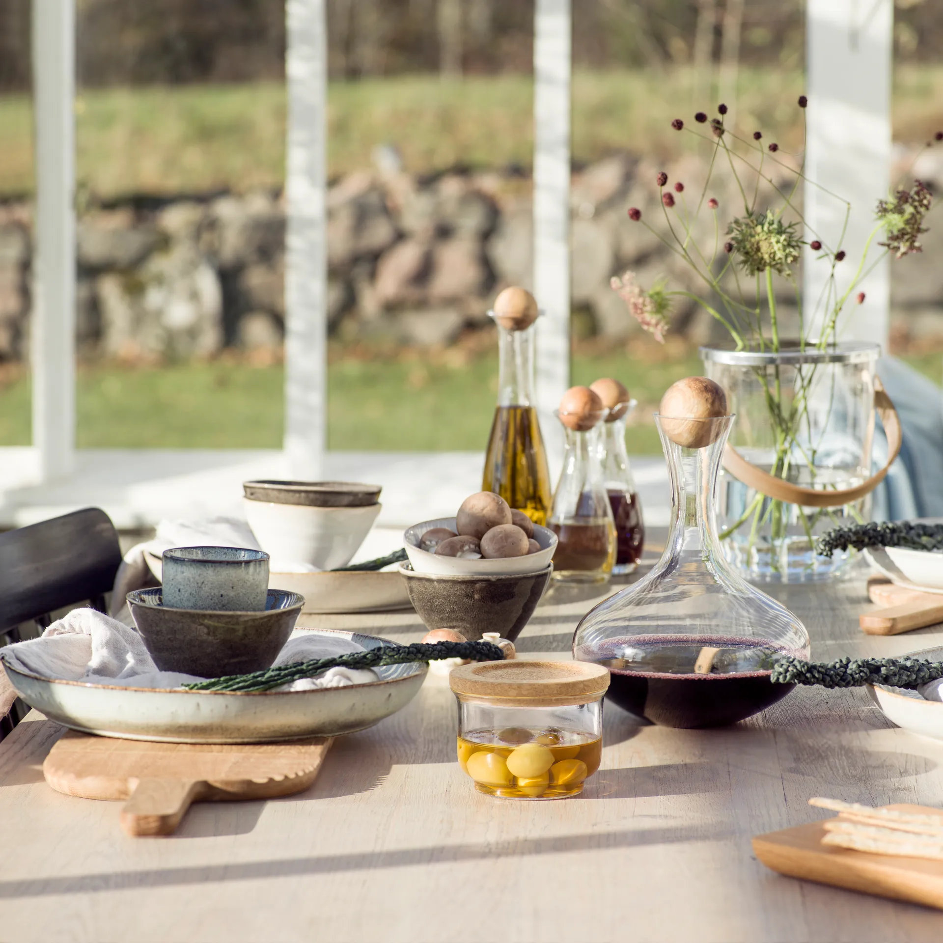 Nature γυάλινο βάζο με καπάκι, Μικρό Sagaform