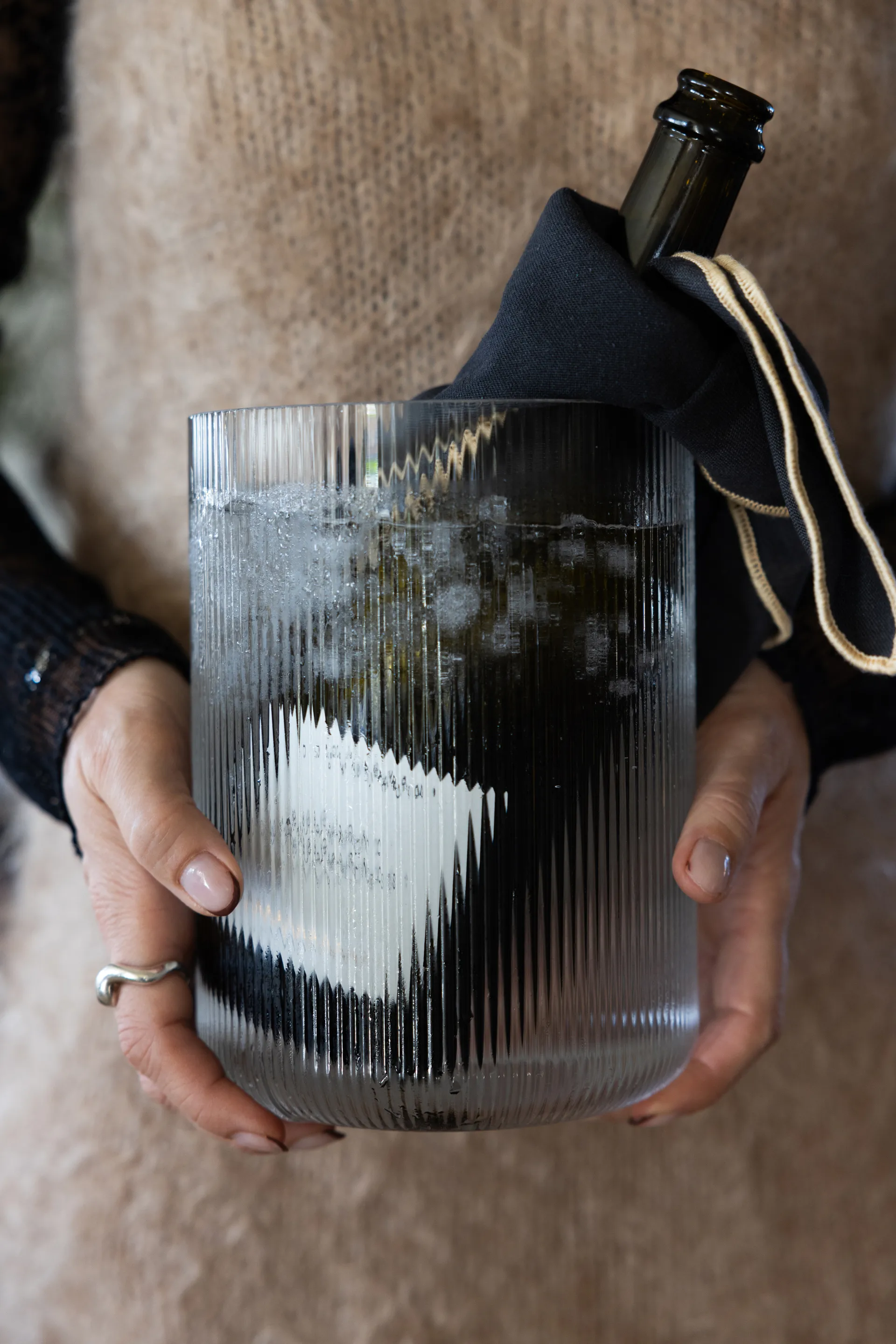 Sagaform Blanka βάζο/ψύκτης κρασιού Ø15x20 εκ., Διάφανο Sagaform