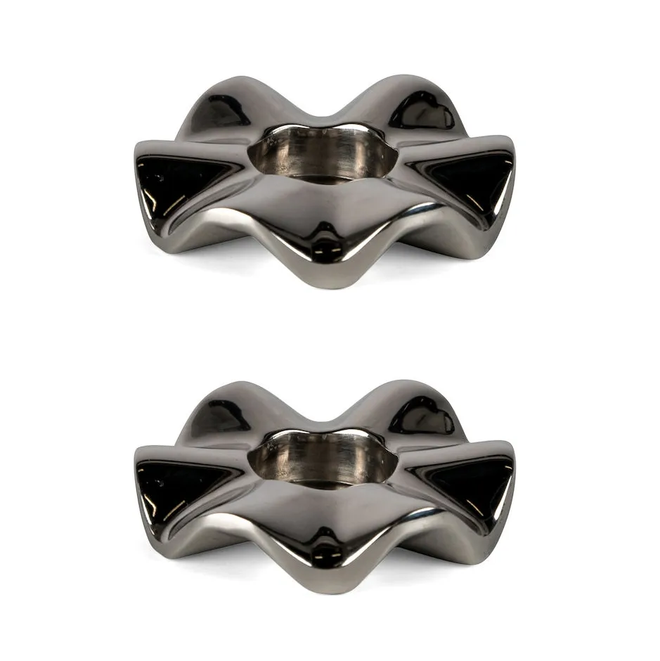 Κηροπήγιο, Signe, συσκευασία 2 τεμαχίων, Ασημί Sagaform