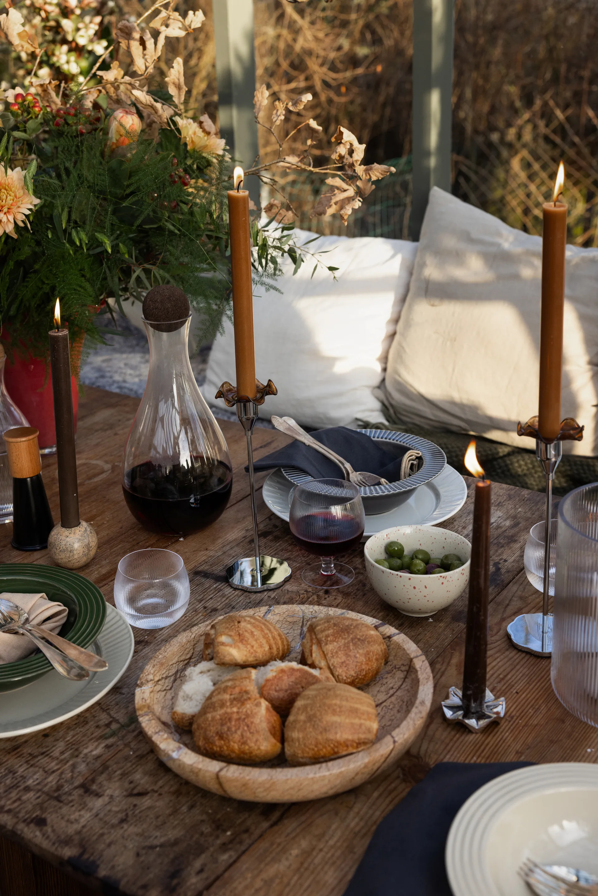 Sten Ποτήρι μεγάλο Ø28 εκ., Καφέ δασικό μάρμαρο Sagaform