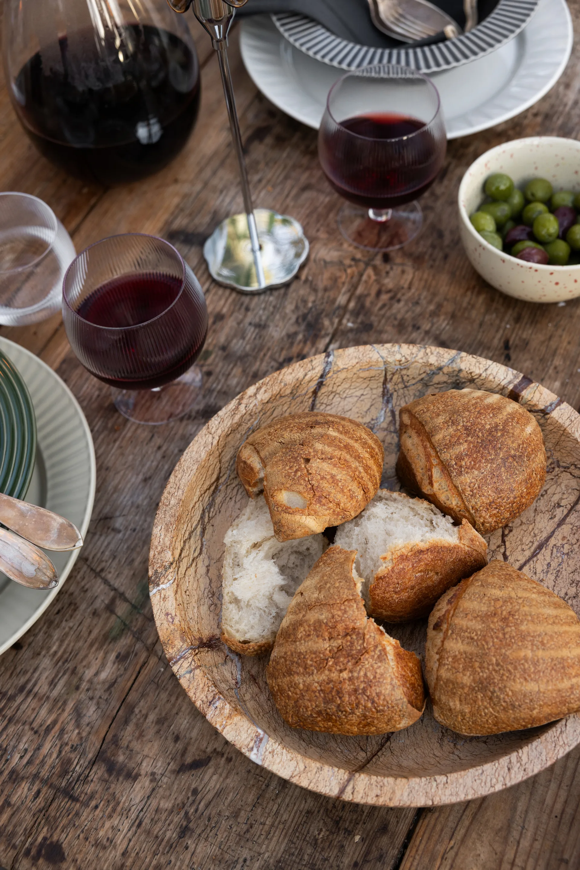 Sten Ποτήρι μεγάλο Ø28 εκ., Καφέ δασικό μάρμαρο Sagaform