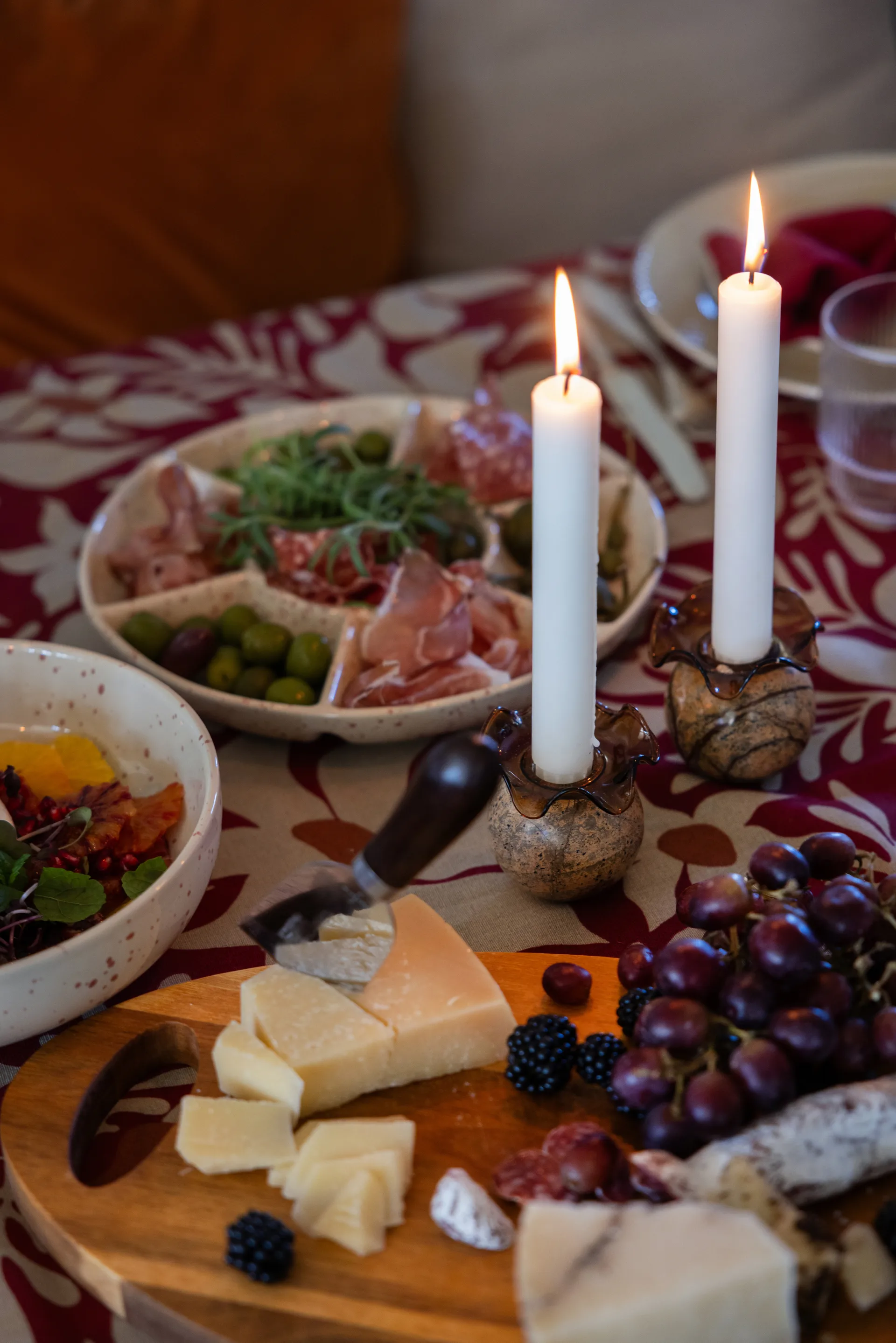 Κηροπήγιο Sten Ø6 εκ., Καφέ δασικό μάρμαρο Sagaform