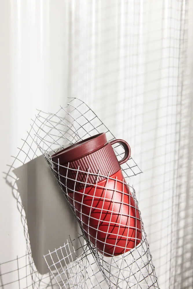 Θερμός κούπα αυτοκινήτου Ted 28 εκ., Μπορντό Sagaform