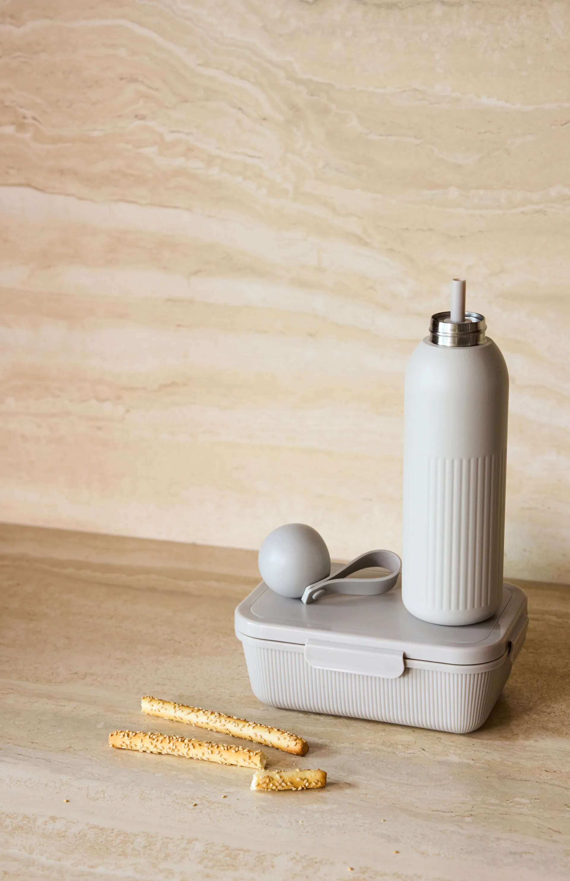 Tina δοχείο φαγητού 1,1 L, Beige-warm gray Sagaform