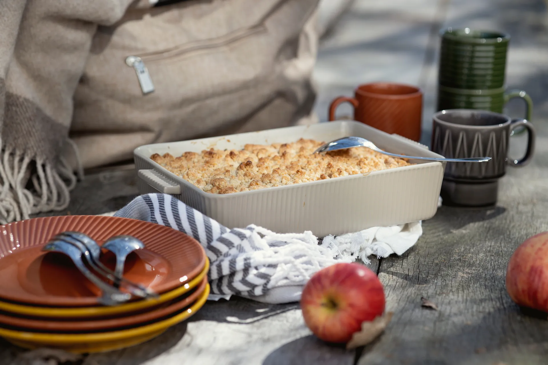 Ulle μάλλινο ριχτάρι, Μπεζ-καφέ Sagaform