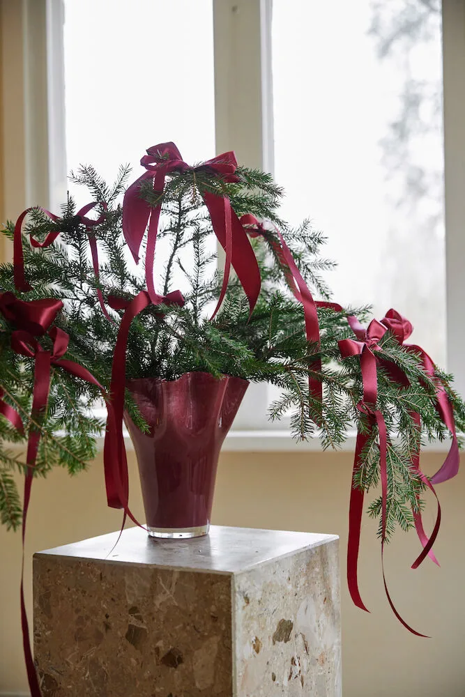 Βάζο Viva μεγάλο 24,5 εκ, Μπορντό Sagaform