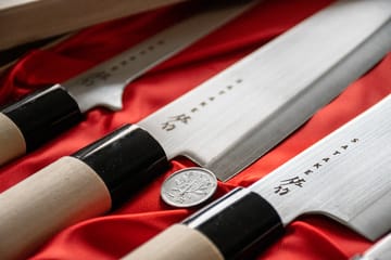 Σετ μαχαιριών σε κουτί balsa 22x38 cm - 4 κομμάτια - Satake