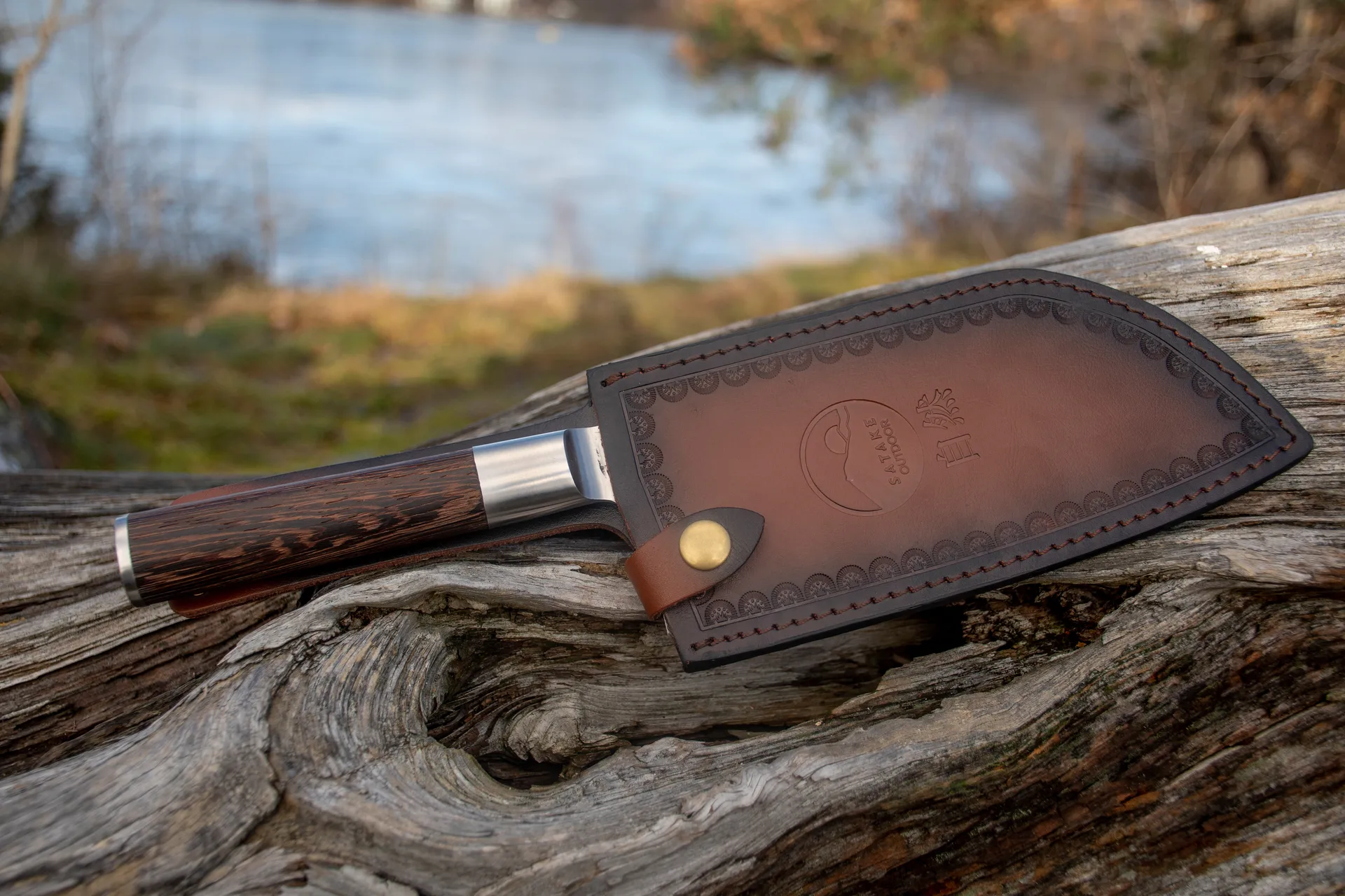 Kuro mori με saia / θήκη, 19,5 cm Satake