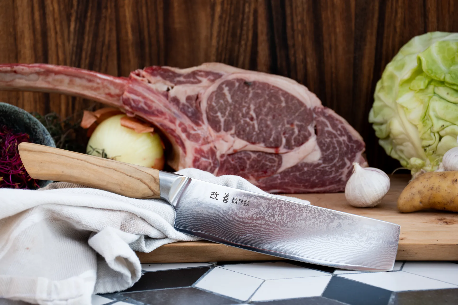 Μαχαίρι λαχανικών Nakiri, Saceilinge Kaizen, 16 εκ Satake