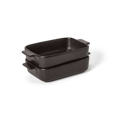 Σετ φούρνου Satake πορσελάνη μαύρο 2 τεμαχίων - 19 cm - Satake