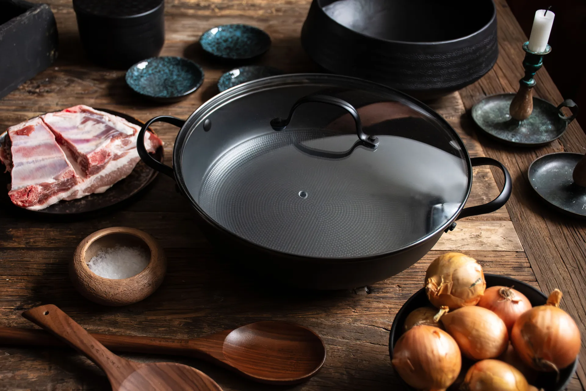 Satake ελαφρύ τηγάνι από χυτοσίδηρο κεραμικό, 30 cm Satake