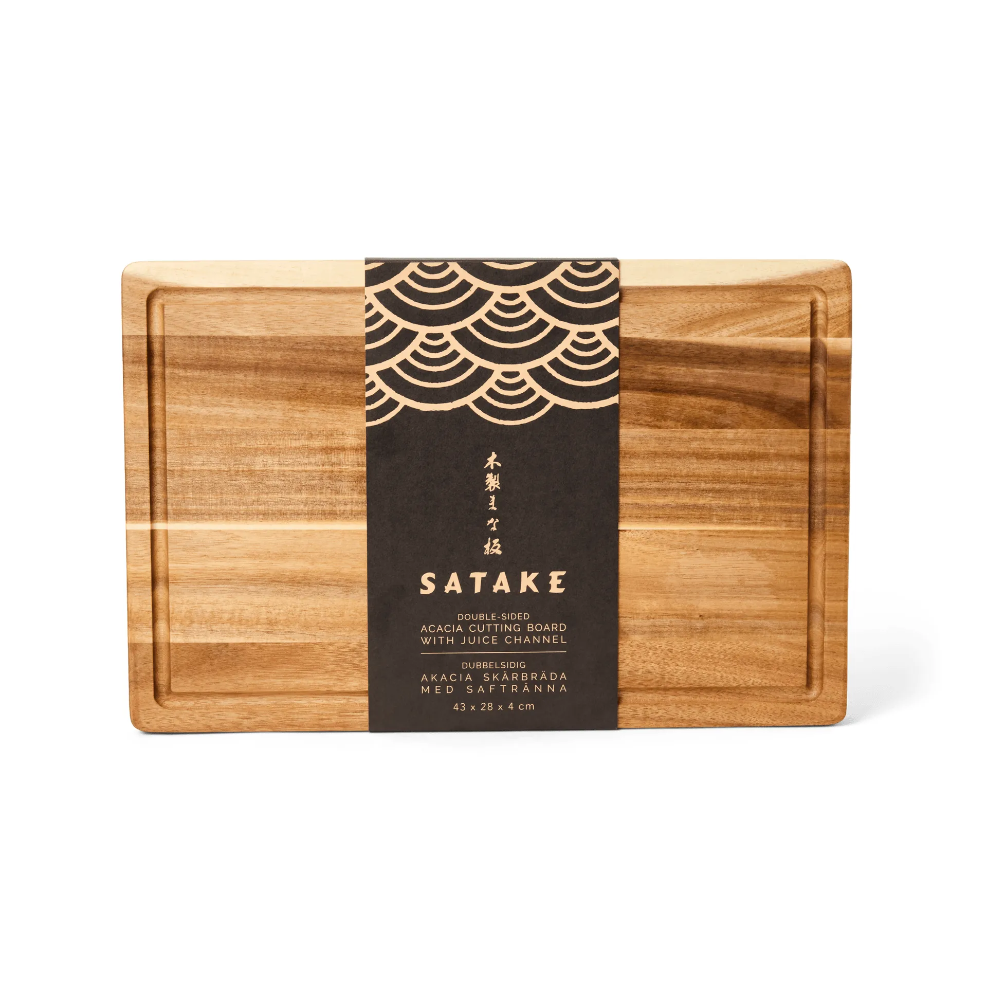 Satake σανίδα κοπής, Ακακία, λαδωμένο, 43,2x27,9x3,8 εκ. Satake