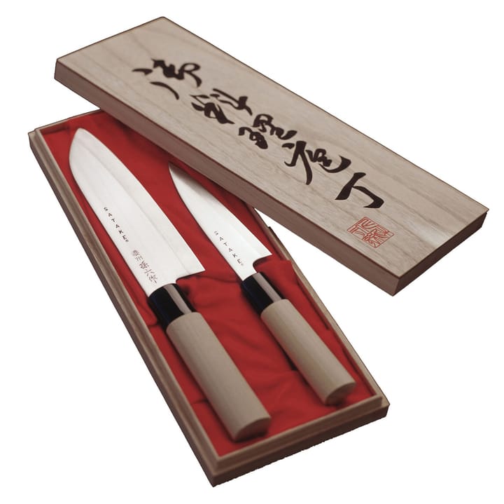 Satake Houcho σετ μαχαιριών petty & santoku - 2 τεμάχια - Satake