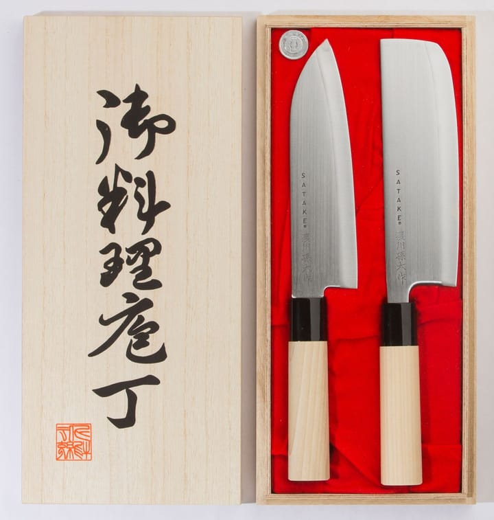 Satake Houcho σετ μαχαιριών santoku & nakiri - 2 τεμάχια - Satake