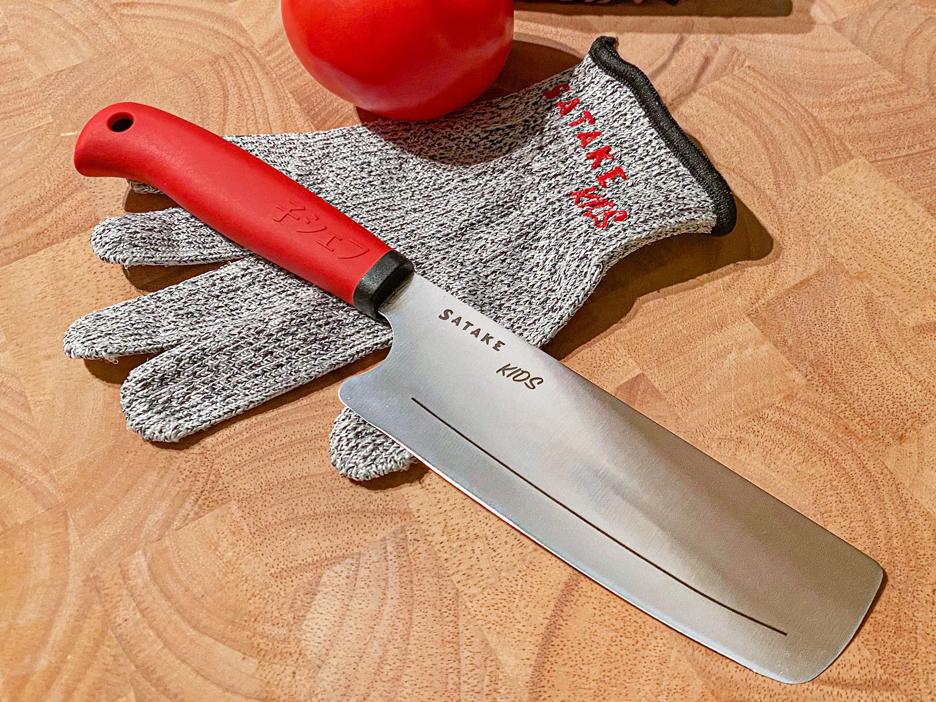 Satake Kids child μαχαίρι & προστατευτικό γάντι, 2 τεμάχια Satake