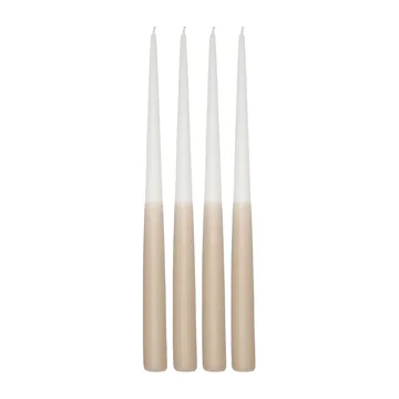 Affinity δίχρωμα κεριά μακράς διάρκειας 4 πακέτα 32 cm - White-sand - Scandi Essentials