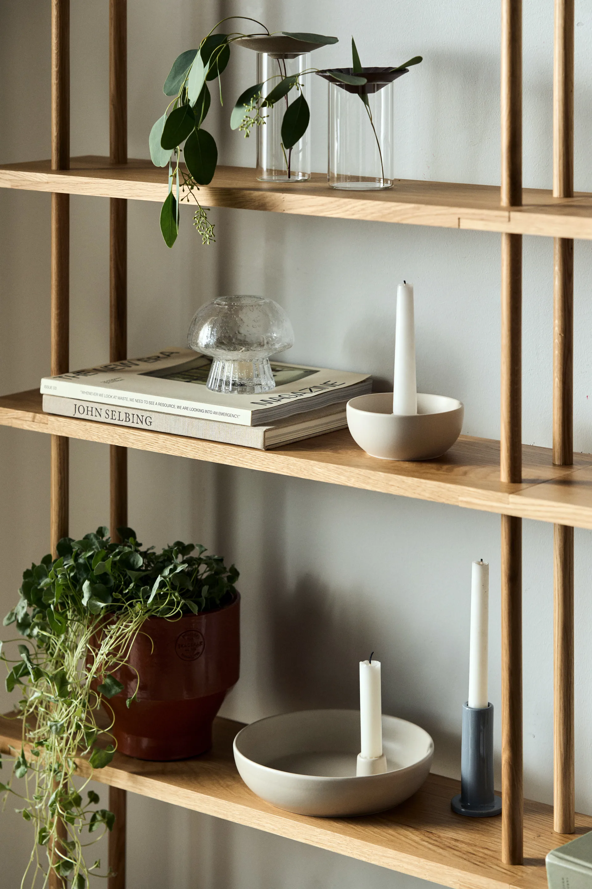 Κωνικό κερί Ambiance 4 πακέτα 27 εκ., άσπρο Scandi Essentials