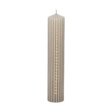 Awaiting κερί ημερολογίου - Linen, 25 εκ. - Scandi Essentials