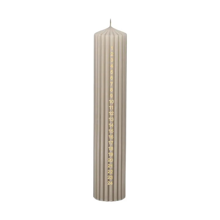 Awaiting κερί ημερολογίου - Linen, 25 εκ. - Scandi Essentials