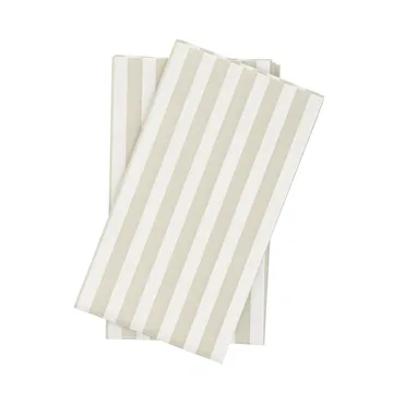 Bold Stripe χαρτοπετσέτα - Λευκό-μπεζ, 15 τεμ., 33x40 εκ. - Scandi Essentials
