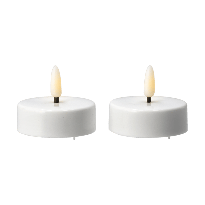 Bright φως τσαγιού LED Ø5,8 cm Συσκευασία 2 τεμαχίων - White - Scandi Essentials