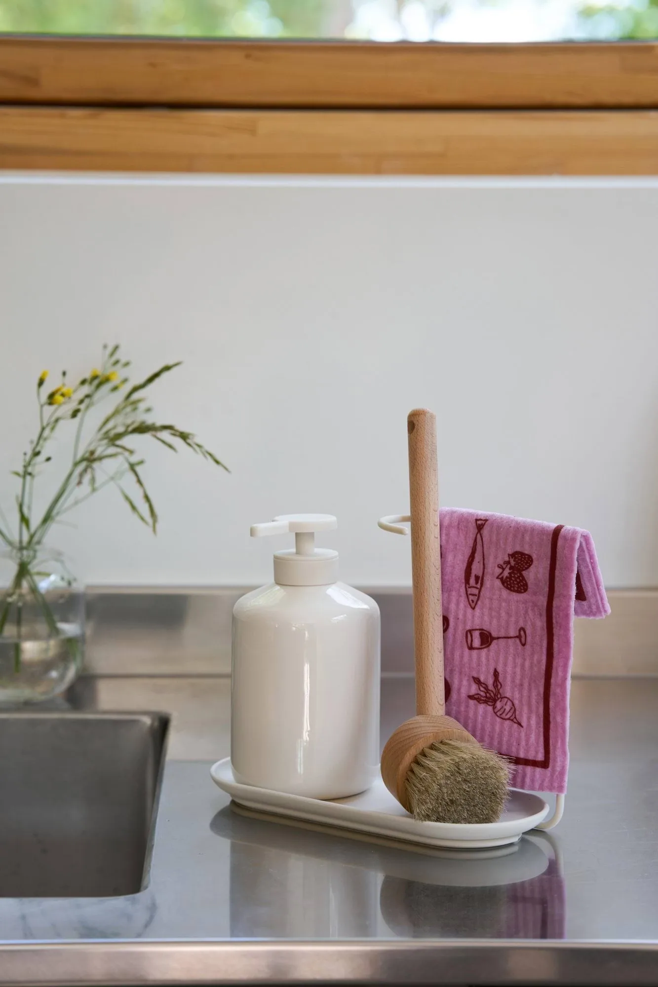 Daily πανί πιάτων με μοτίβο, Rosa, σετ 3 τεμαχίων Scandi Essentials