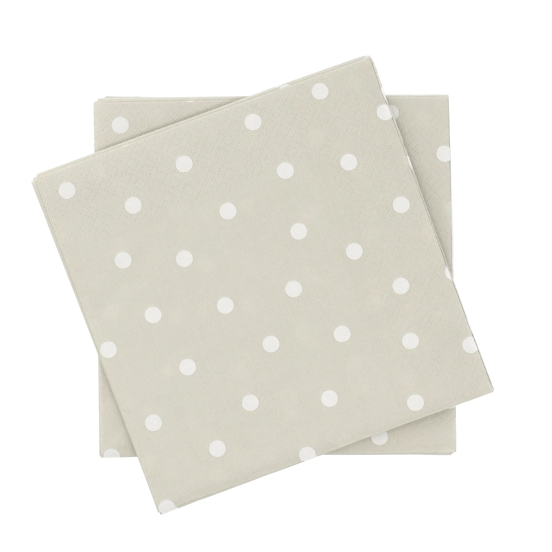 Fine dots χαρτοπετσέτα, Λευκό-μπεζ, 20 τεμ., 33x33 εκ. Scandi Essentials