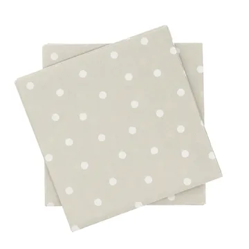 Fine dots χαρτοπετσέτα - Λευκό-μπεζ, 20 τεμ., 33x33 εκ. - Scandi Essentials