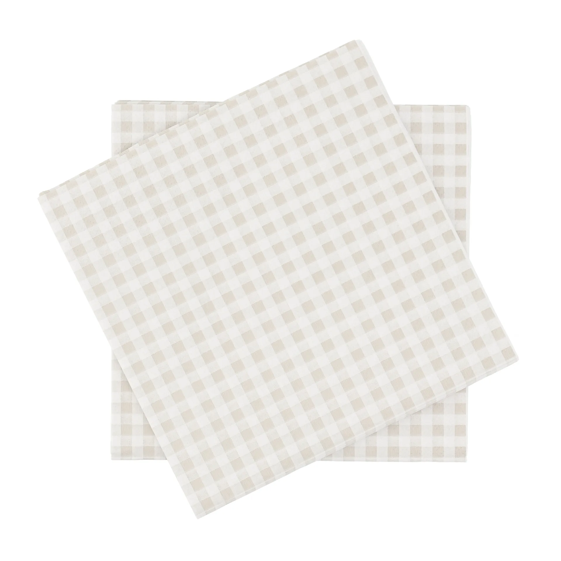 Fine grid χάρτινη πετσέτα, Λευκό-μπεζ, 20 τεμ., 33x33 εκ. Scandi Essentials