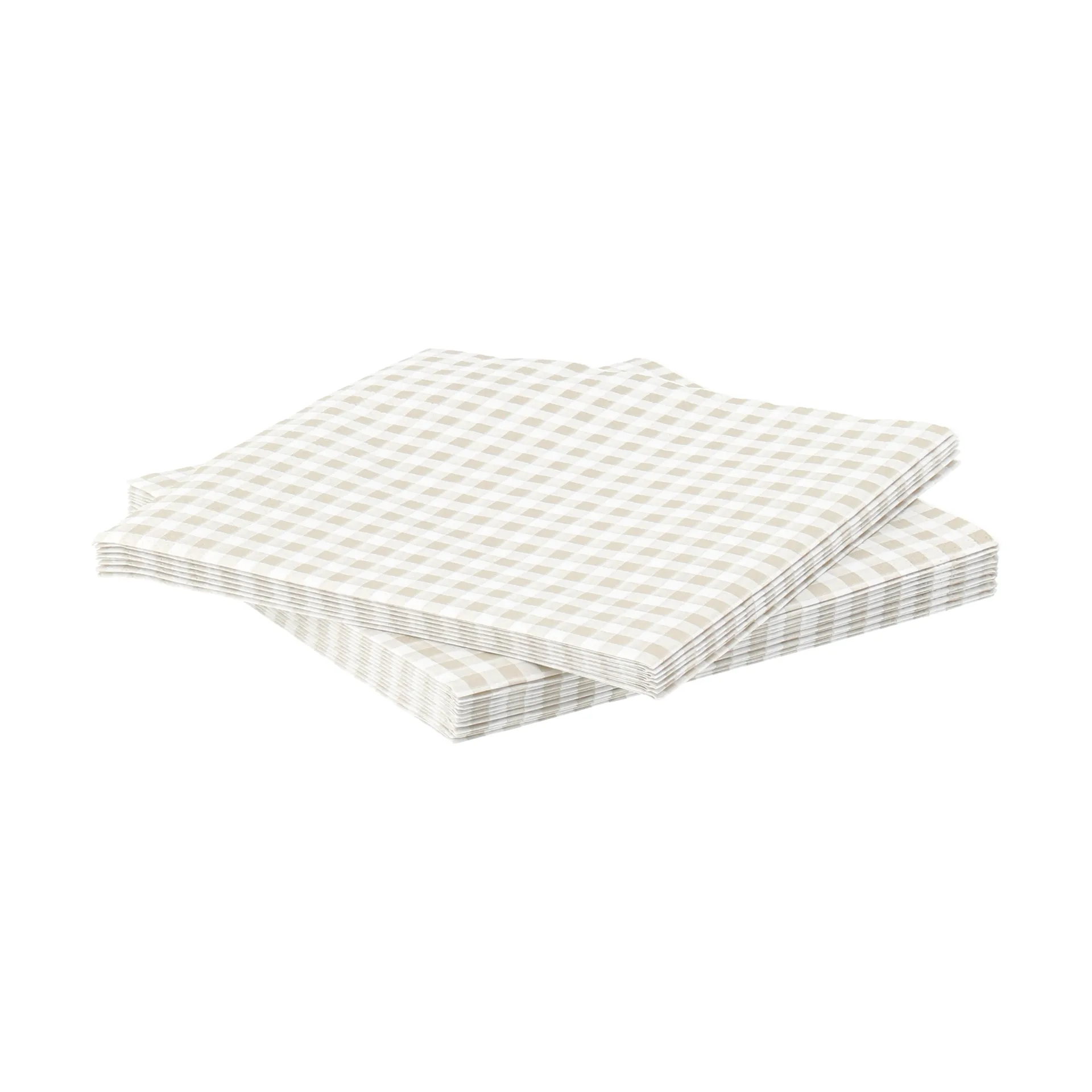 Fine grid χάρτινη πετσέτα, Λευκό-μπεζ, 20 τεμ., 33x33 εκ. Scandi Essentials